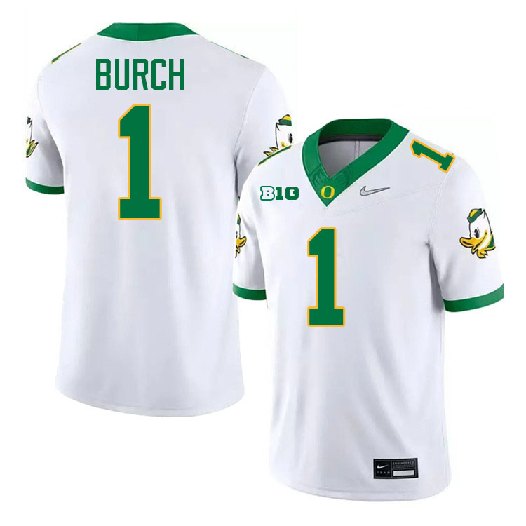 Jordan Burch Oregon Jersey,Oregon Ducks Football Uniforms Youth-White 2024